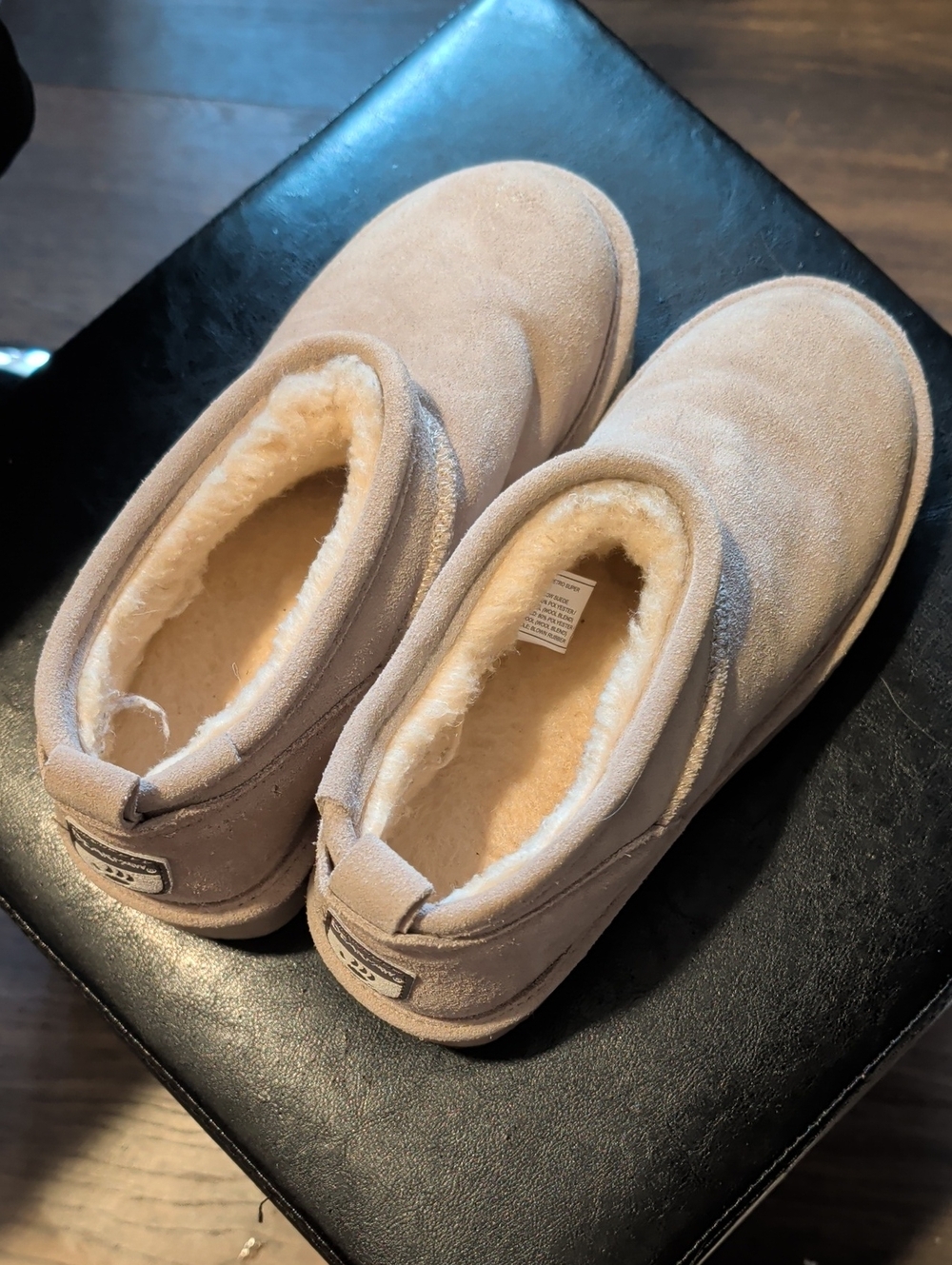 Cozy Plush-Lined Bearpaw Slip-Ons - Retro Super Shorty Mushroom Taupe